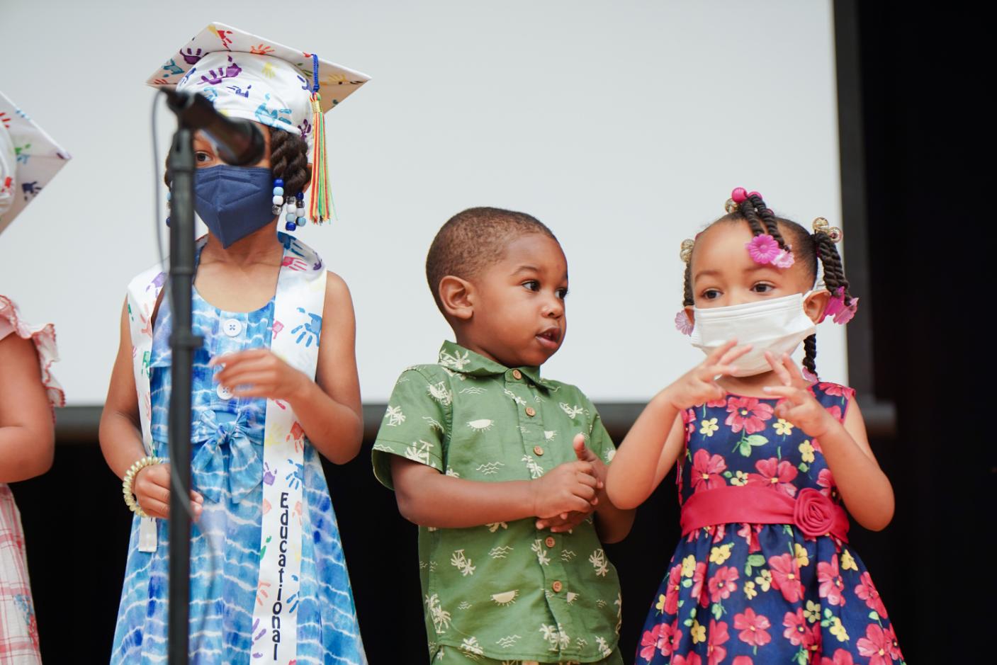 group of kids learning 6